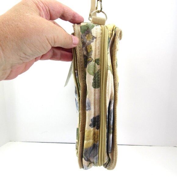 Allary Craft & Sew Blue Flower Print Storage Carryall Case Bag New with Tag - Picture 3 of 11